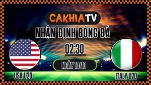 Nhận định USA U20 vs Italy U20 – Vòng 1/8 FIFA U-20 World Cup 2025 (02:30, 09/10): Chủ Nhà Tạo Lợi Thế